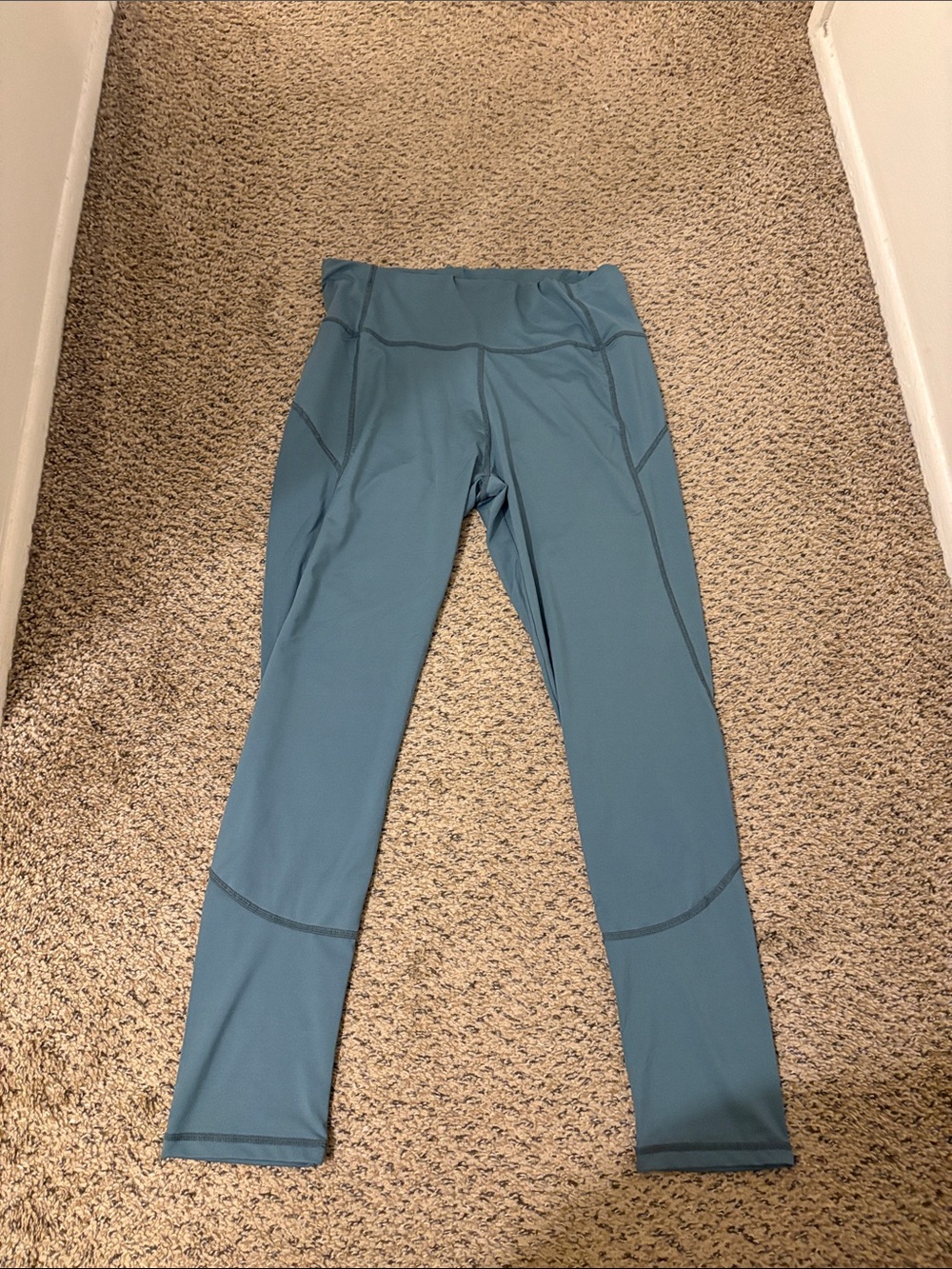 SHEIN Teal High-Waist Active Leggings